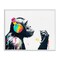 Stupell Industries Ape On Air Headphones Framed Giclee, design by Svetlana Aleynikova